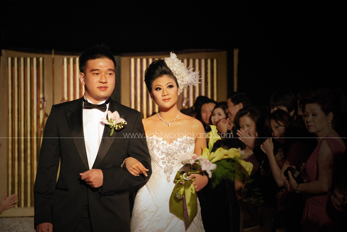 Michael & Donna's Wedding ; Decoration by Soeryanto ; Located in Mulia Hotel Ballroom, Jakarta ; Lighting by Lightworks